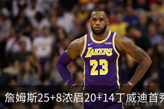 詹姆斯25+8浓眉20+14丁威迪首秀 湖人大胜活塞
